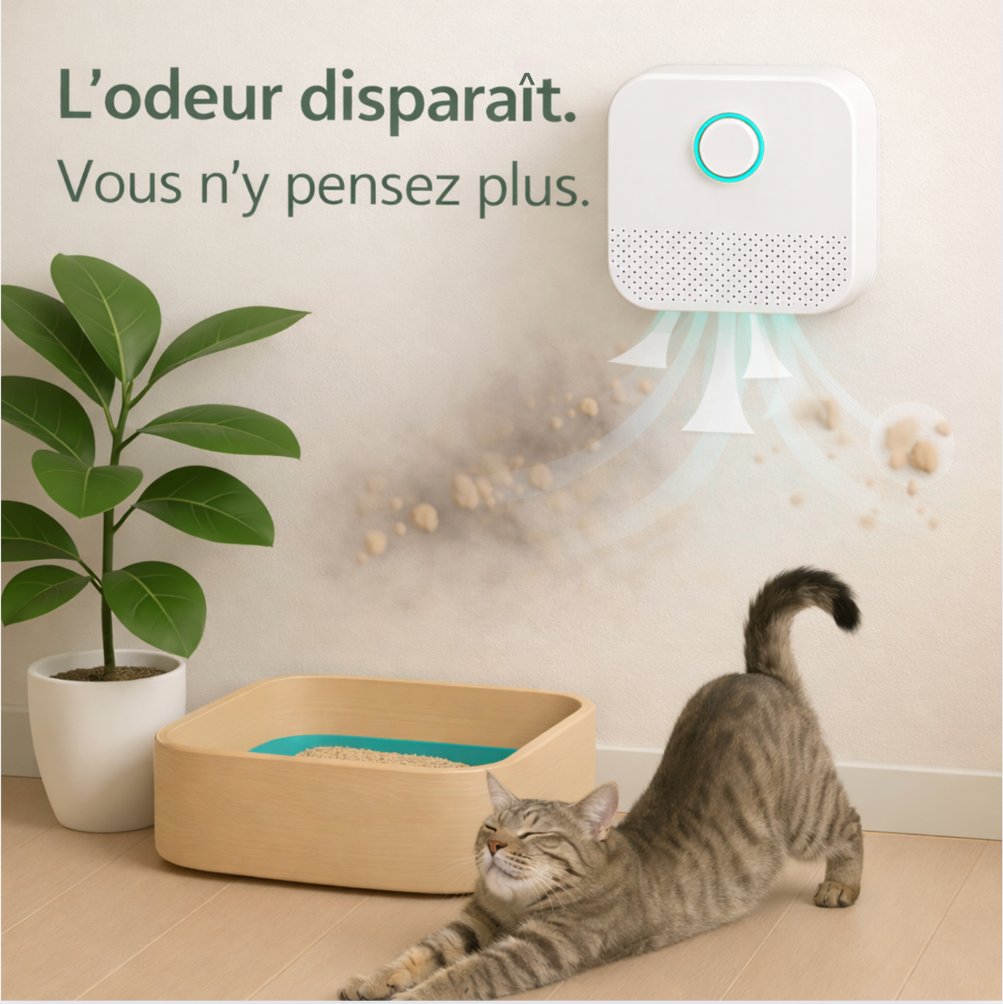 Purificateur d’odeurs pour litière – Felyo®